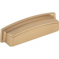 Jeffrey Alexander 96 mm Center Satin Bronze Square-to-Center Square Renzo Cabinet Cup Pull 141-96SBZ